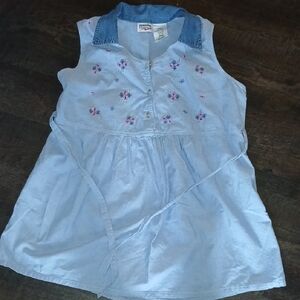 Vintage New Addition Blue 90s Maternity Top